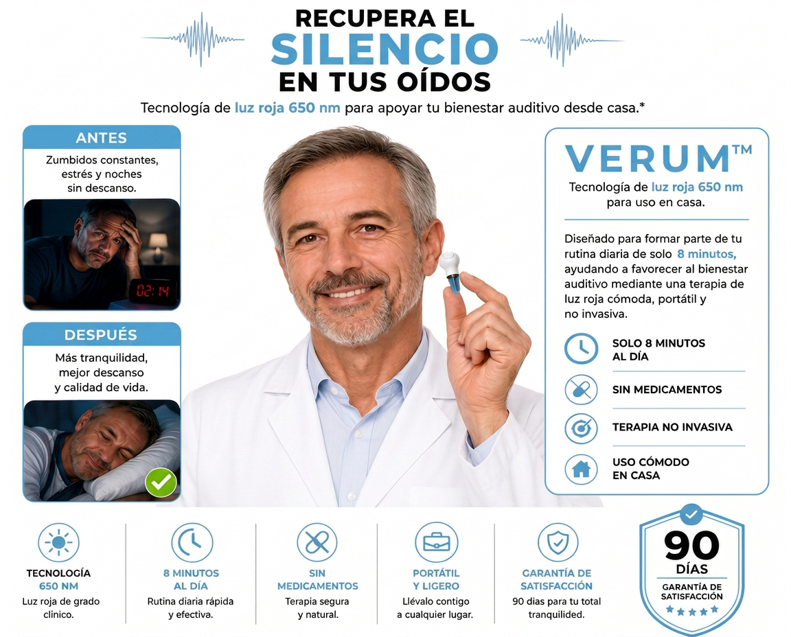 Verum™ – Silencia Tú Zumbido. Recupera tu Vida